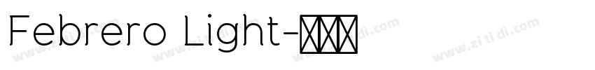 Febrero Light字体转换